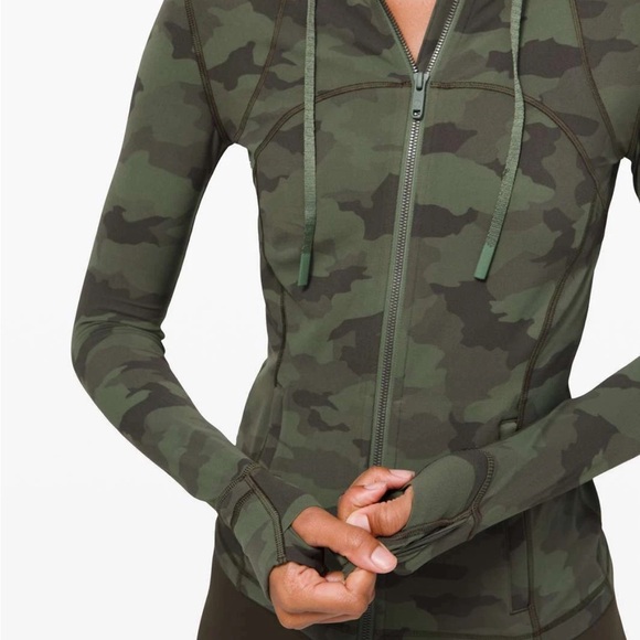 Lululemon Hooded Define Jacket Nulu Heritage 365 Camo Green Twill 6 - Picture 2 of 12